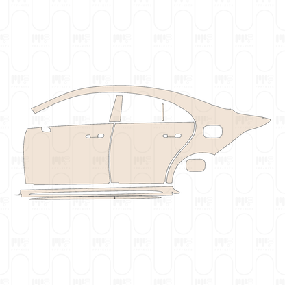 (left) Door+Side Skirt+Rear Fender