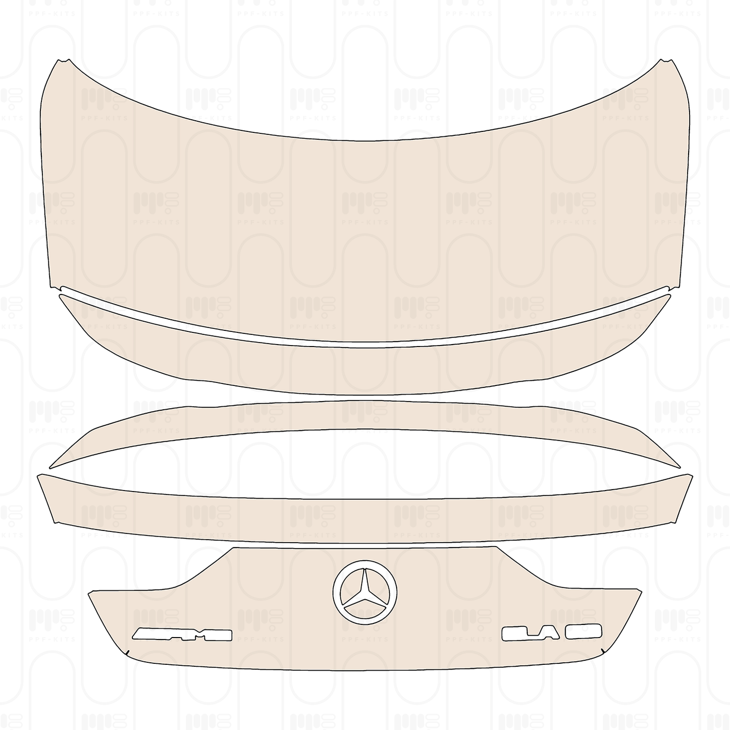 Trunk Lid with Aerodynamic Package, with "AMG" & "CLA35" Emblems