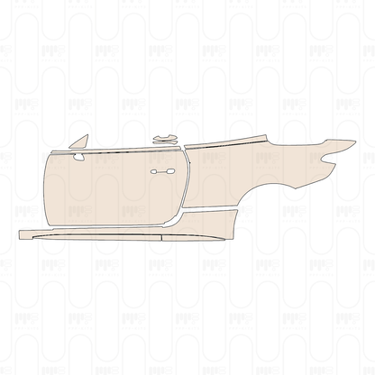 (left) Door+Side Skirt+Rear Fender