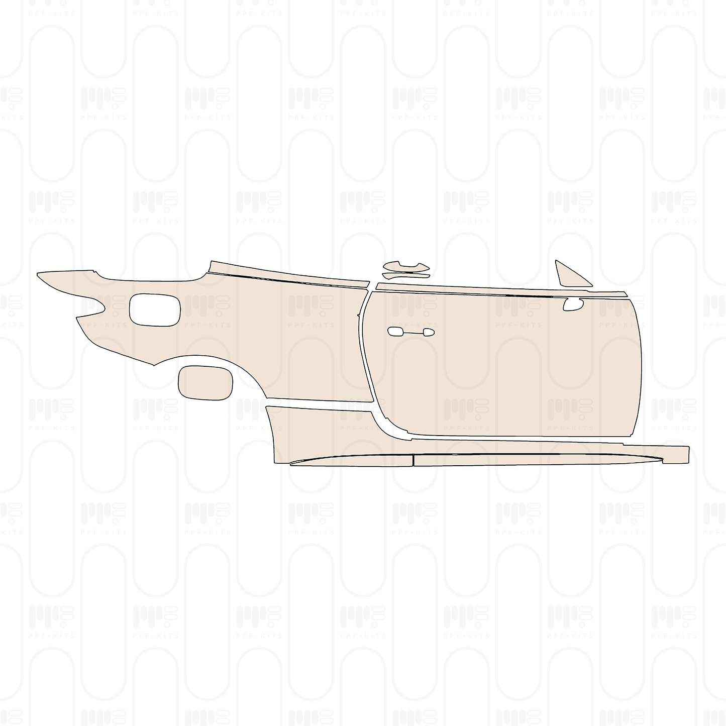 (right) Door+Side Skirt+Rear Fender