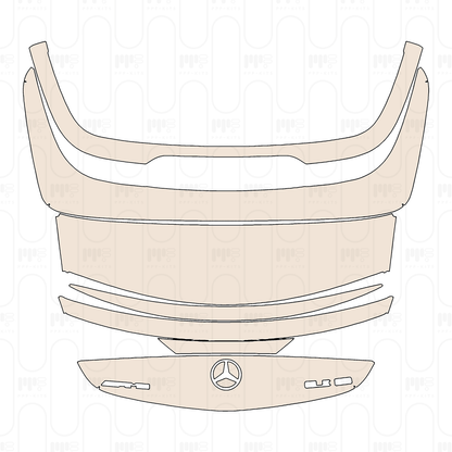 Trunk Lid with Spoiler, without Antenna cutout, with "AMG" & "CLE 53" Emblems