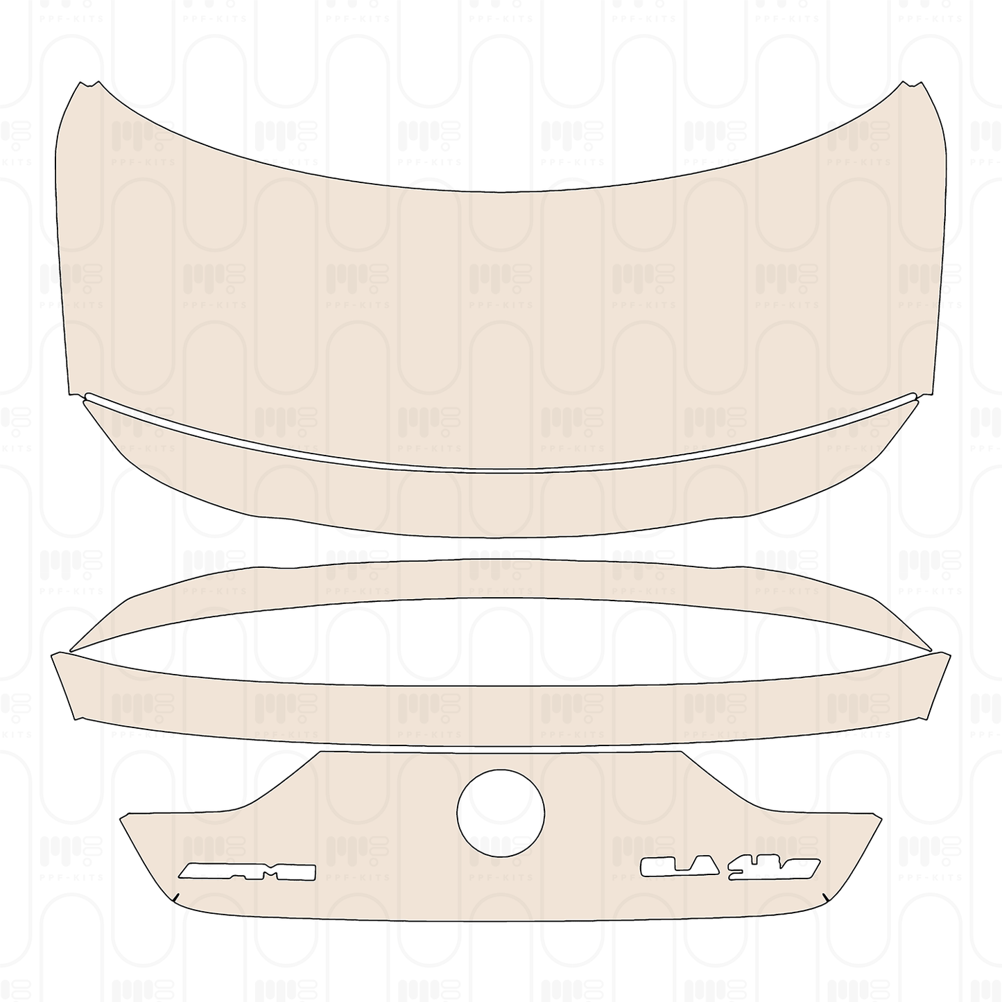 Trunk Lid With "AMG" & "CLA45S" Emblems