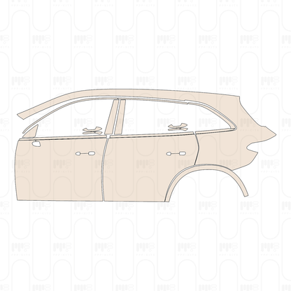 (left) Door+Side Skirt+Rear Fender