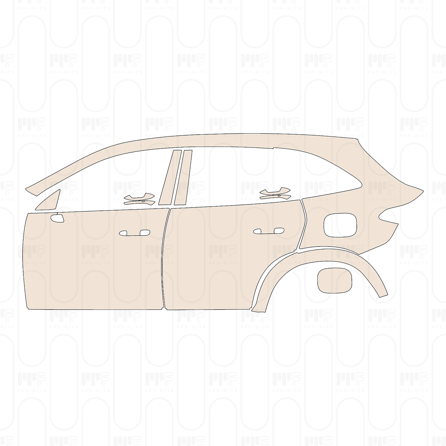(left) Door+Rear Fender with charging port on rear Fender