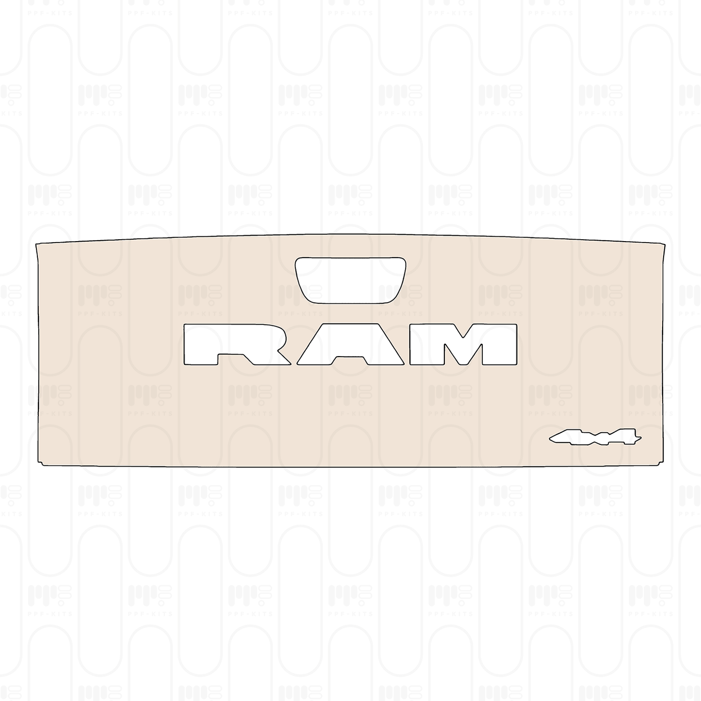 PPF prédécoupé RAM Trucks 2500 Crew Cab Tradesman 2025