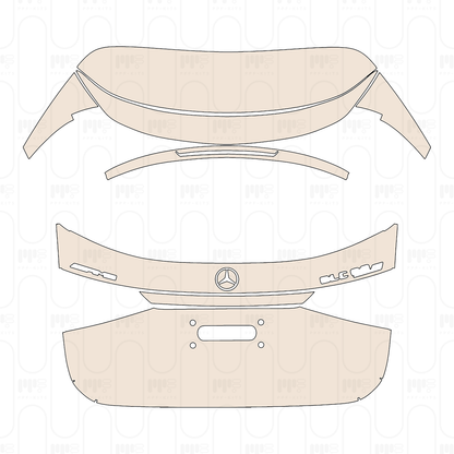 Trunk Lid with "AMG" & "GLC 63S" Emblems