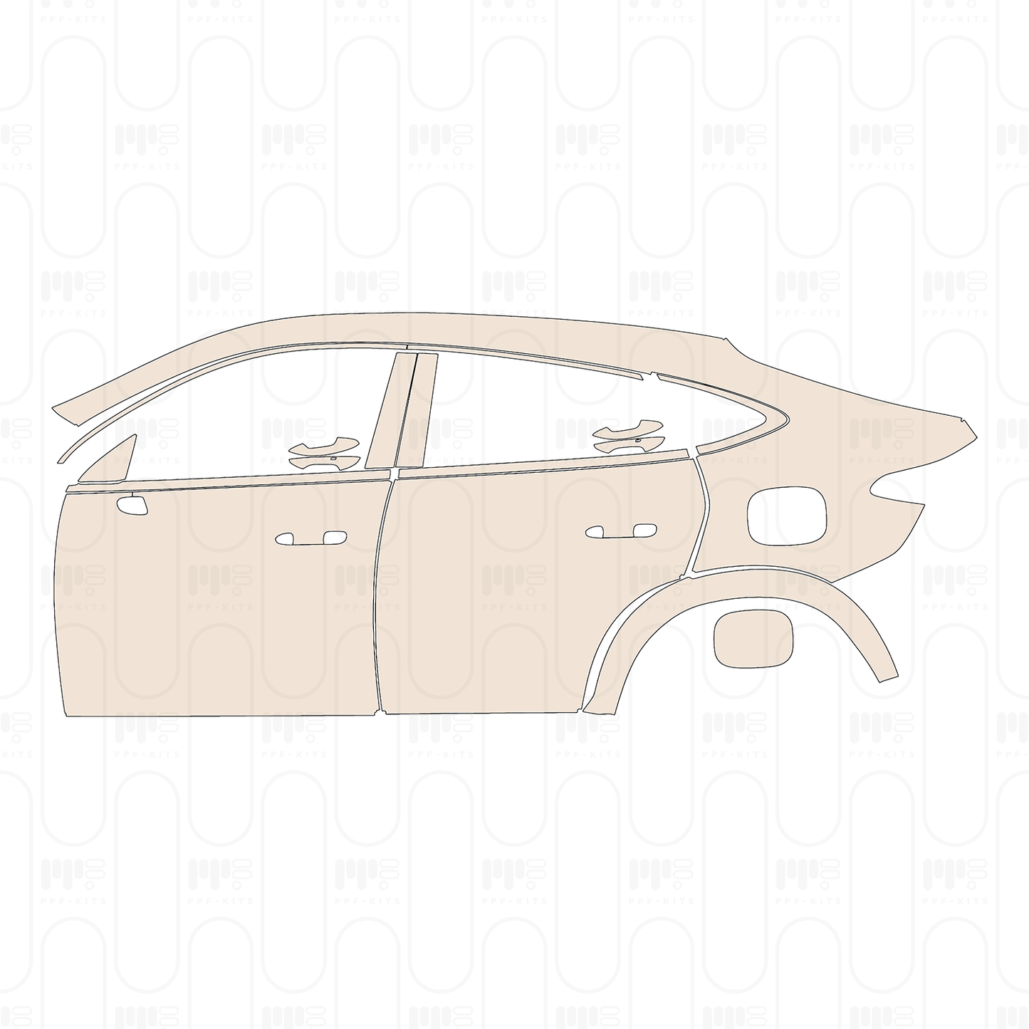 (left) Door+Rear Fender with charging port on rear Fender