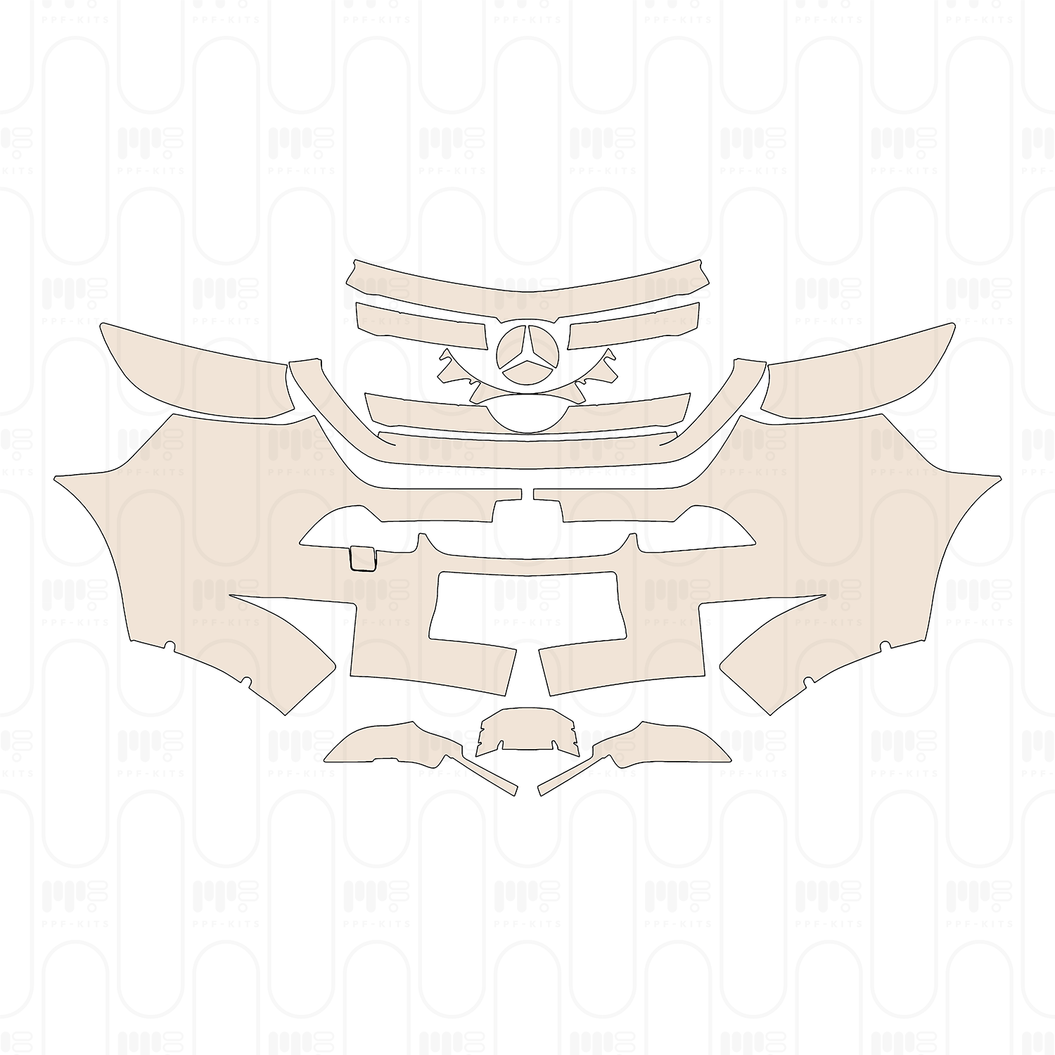 Bumper+Headlamp for EU License plate