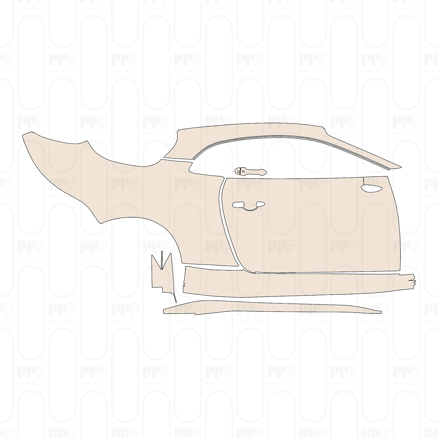(right) Door+Rear Fender+Side Skirt