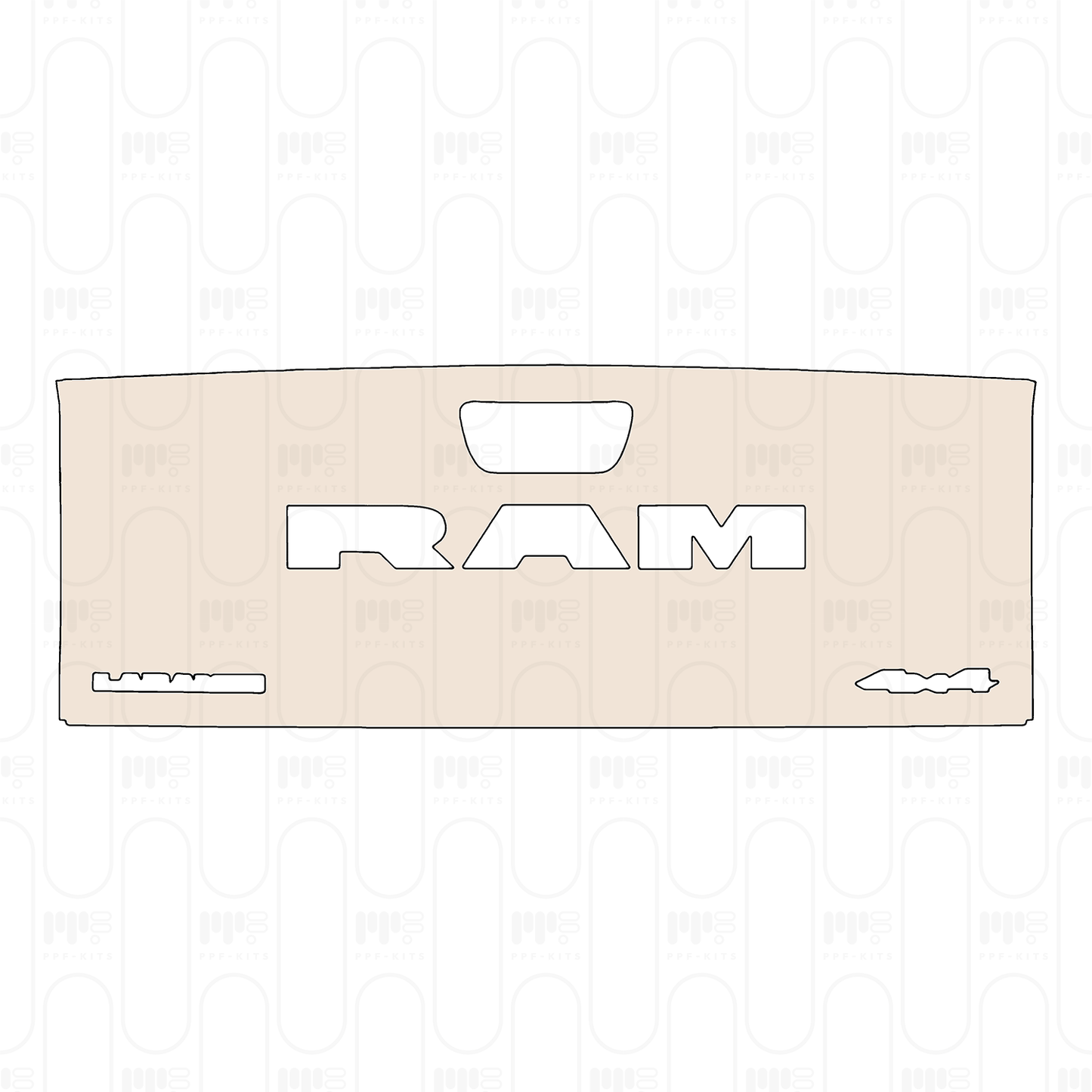PPF prédécoupé RAM Trucks 2500 Crew Cab Laramie 2025
