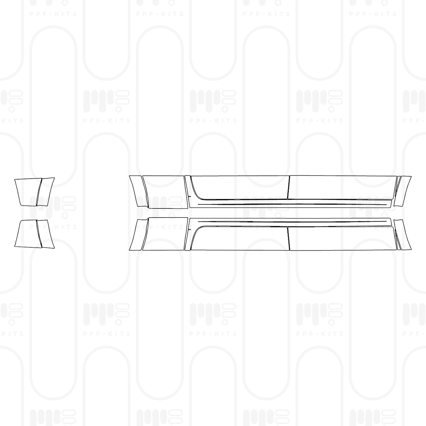 PPF prédécoupé RAM Trucks 2500 Crew Cab Limited Longhorn 2025