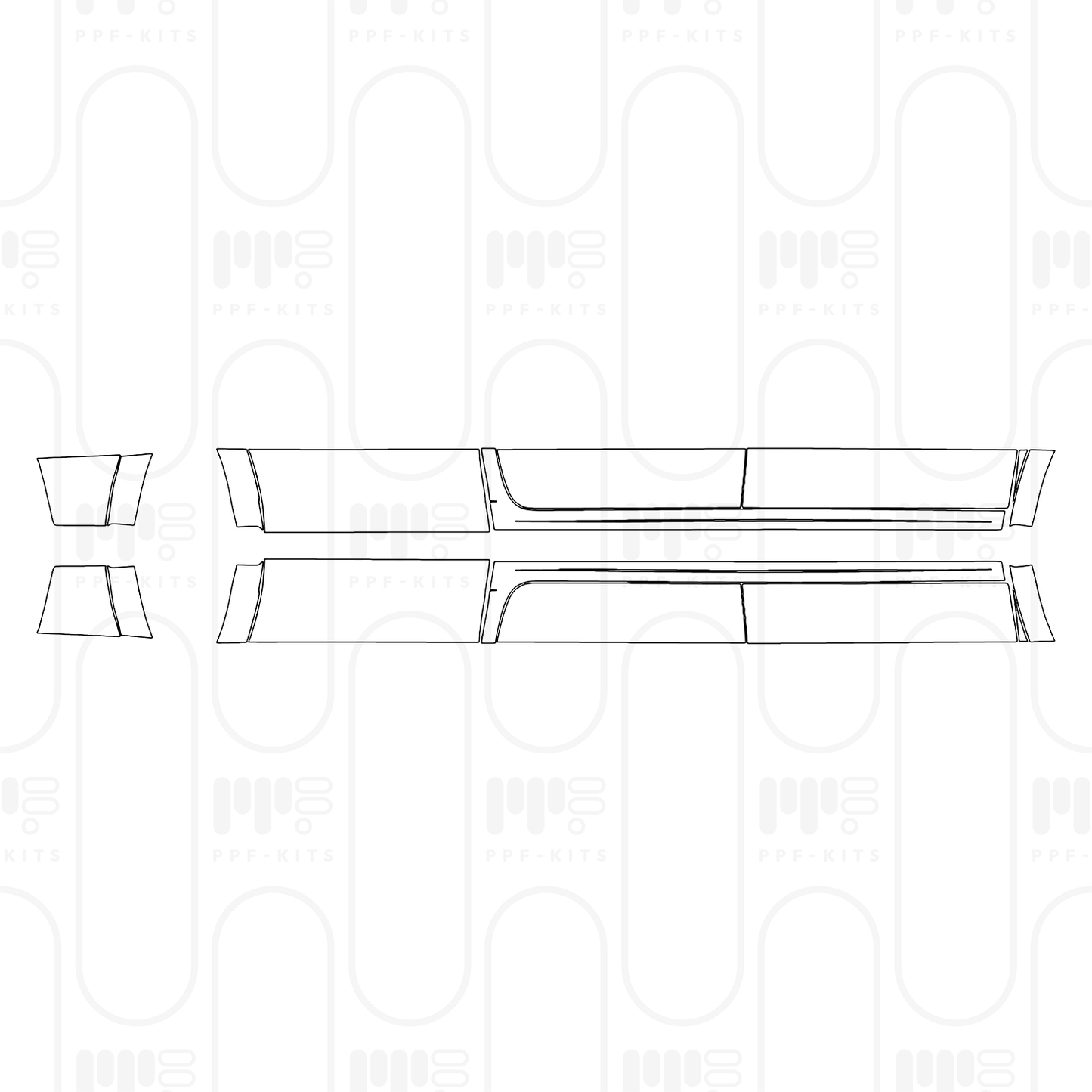 PPF prédécoupé RAM Trucks 2500 Crew Cab Limited Longhorn 2025