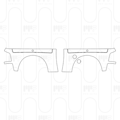 PPF prédécoupé RAM Trucks 2500 Crew Cab Rebel 2026