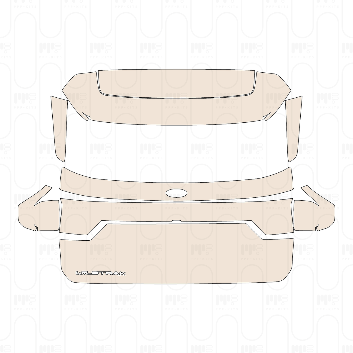 Trunk Lid with "WILDTRAK" Emblem