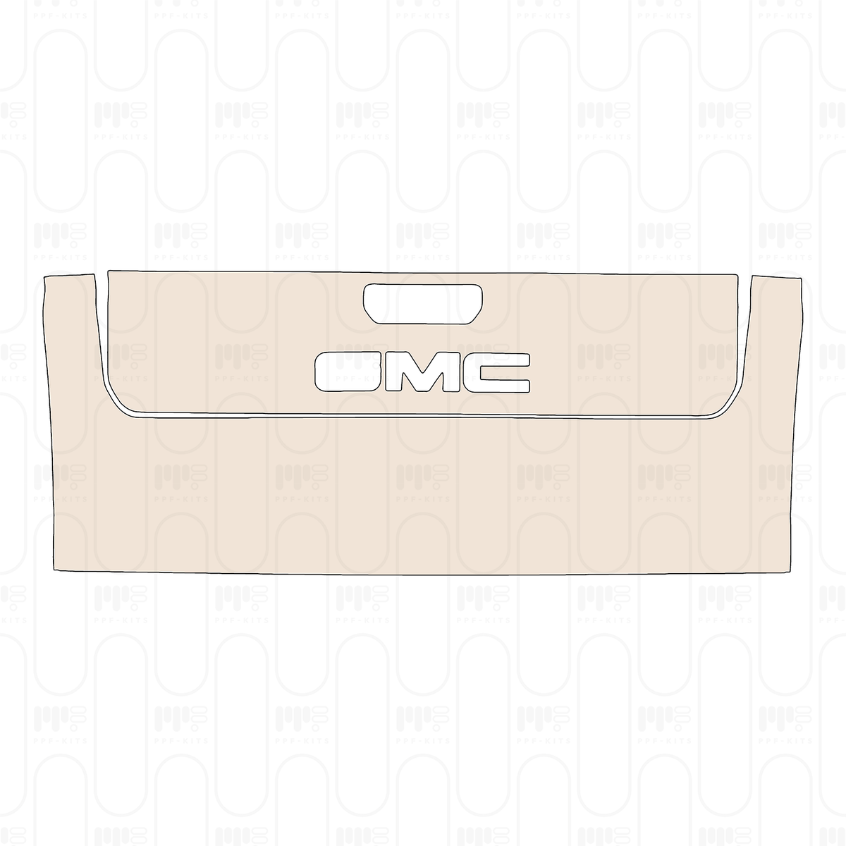 Trunk Lid with MultiPro tailgate, with "GMC" Emblem
