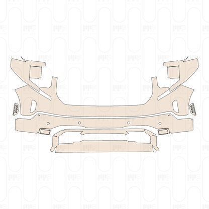 Bumper+Headlamp with 4 PDC (Parking Sensors)