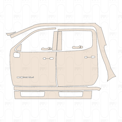 (left) Door+Side Skirt+Rear Fender with "DENALI" Emblem on front door