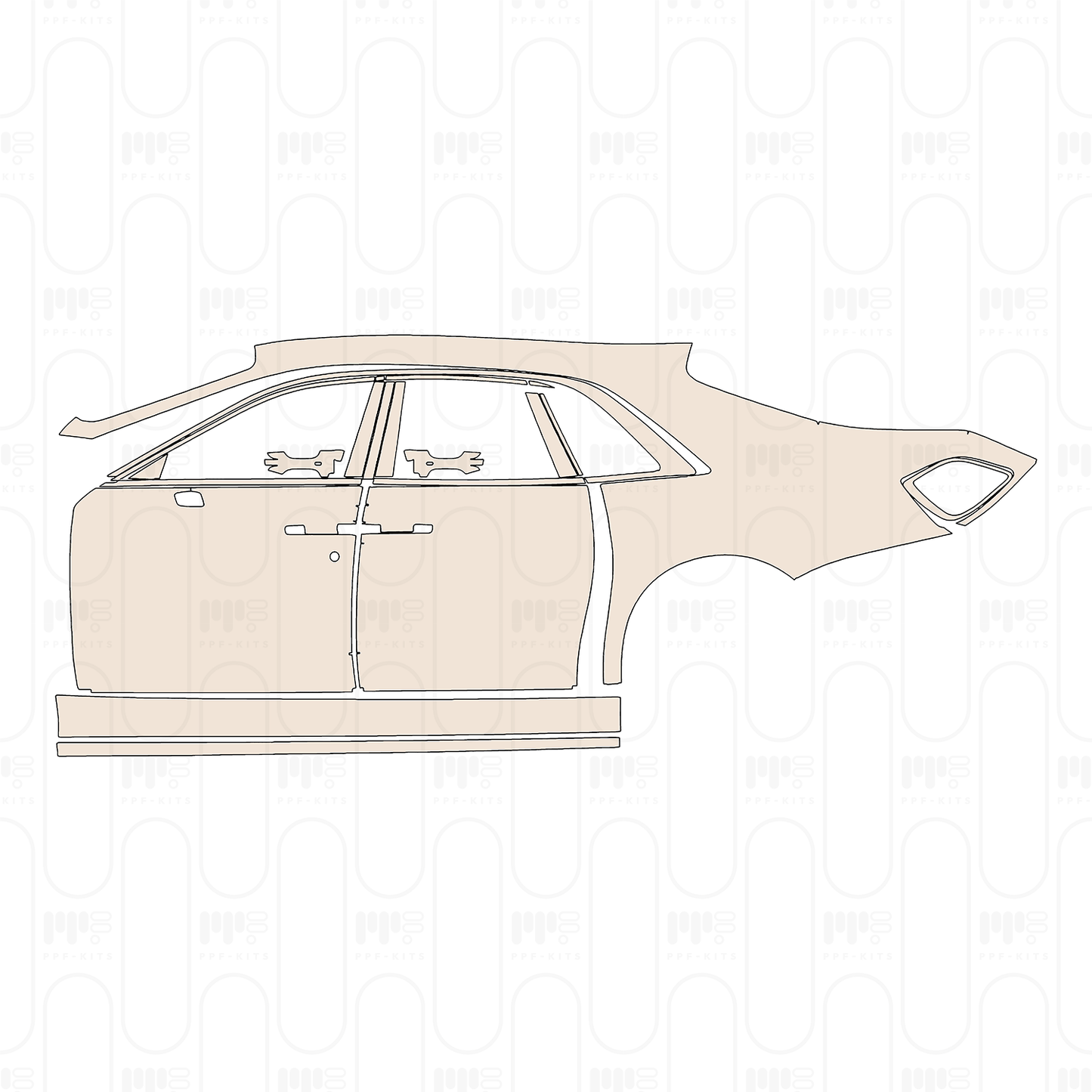 PPF prédécoupé Rolls-Royce Ghost Standard Wheelbase 2025