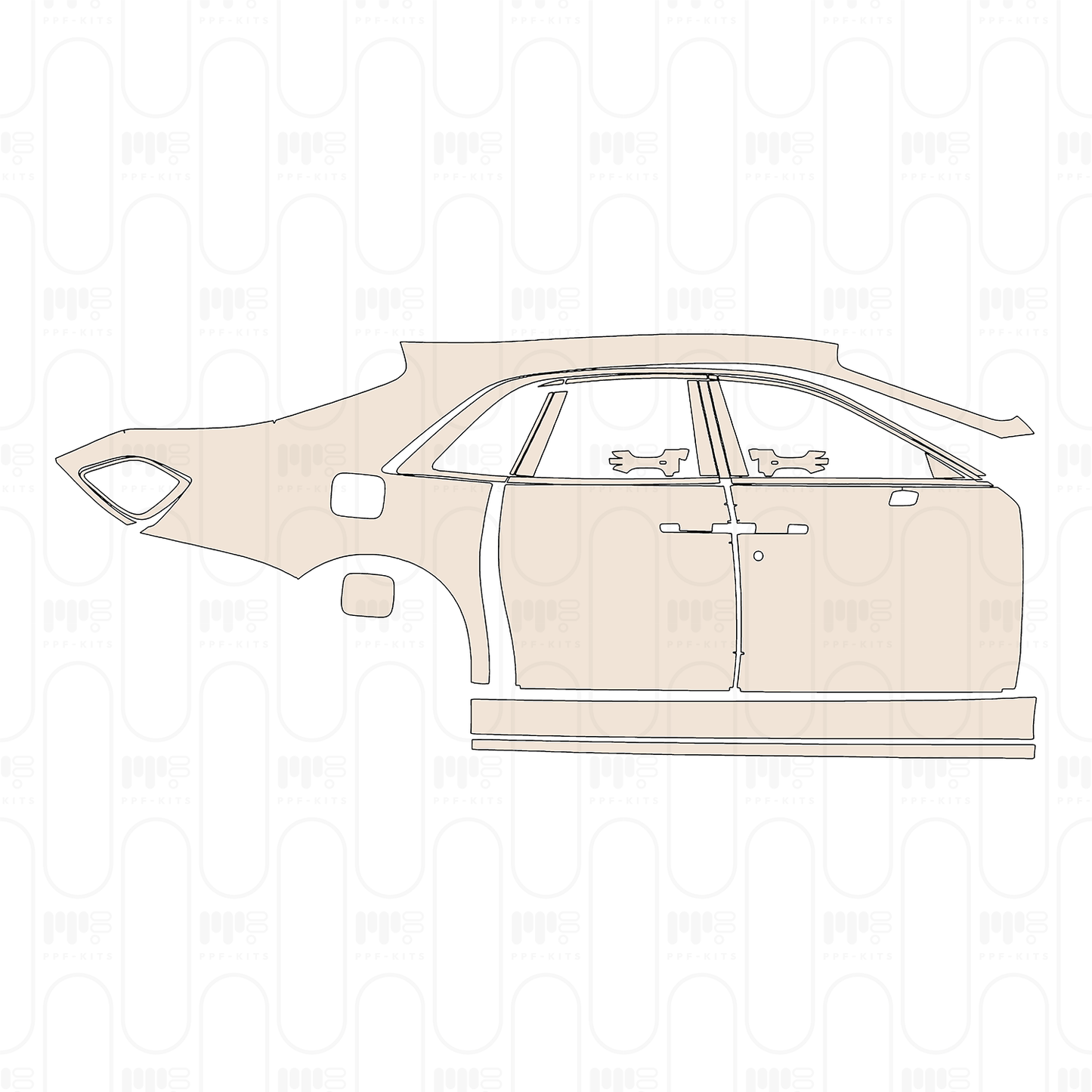 PPF prédécoupé Rolls-Royce Ghost Standard Wheelbase 2025