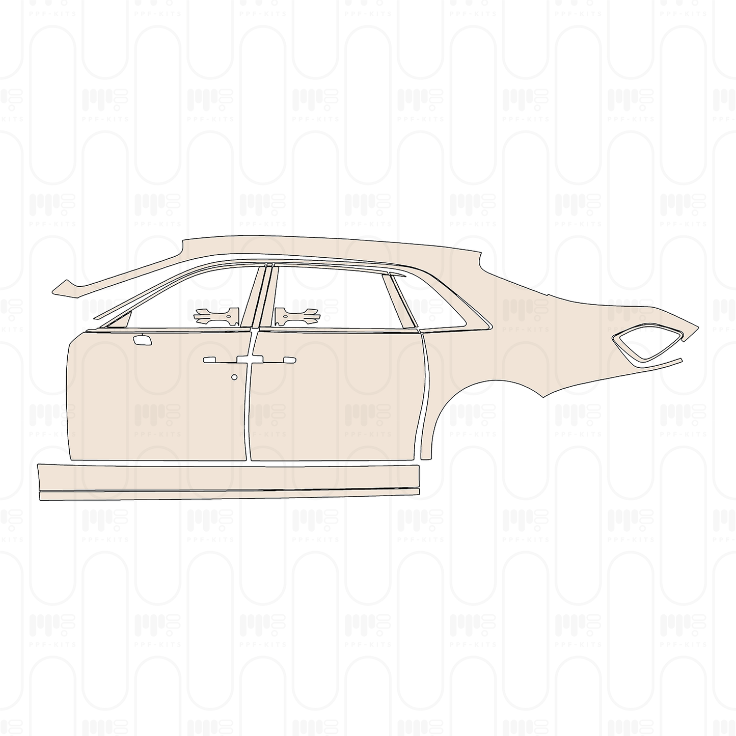 PPF prédécoupé Rolls-Royce Ghost Extended Wheelbase 2025