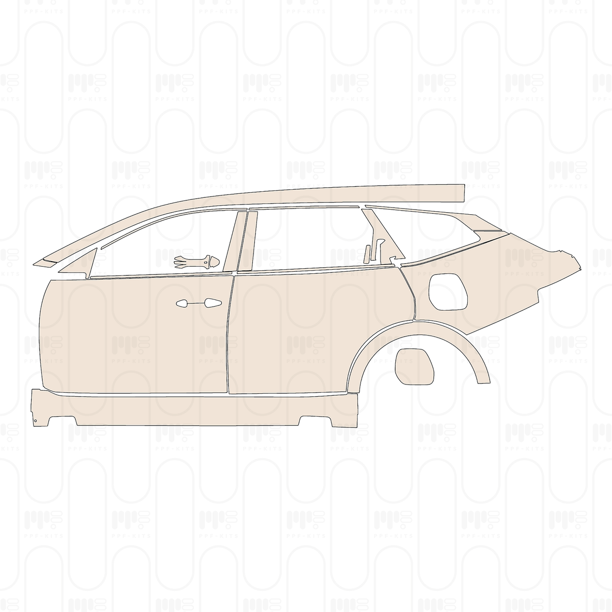 (left) Door+Rear Fender+Side Skirt