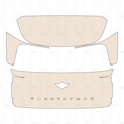 Trunk Lid with "COUNTRYMAN" Emblem