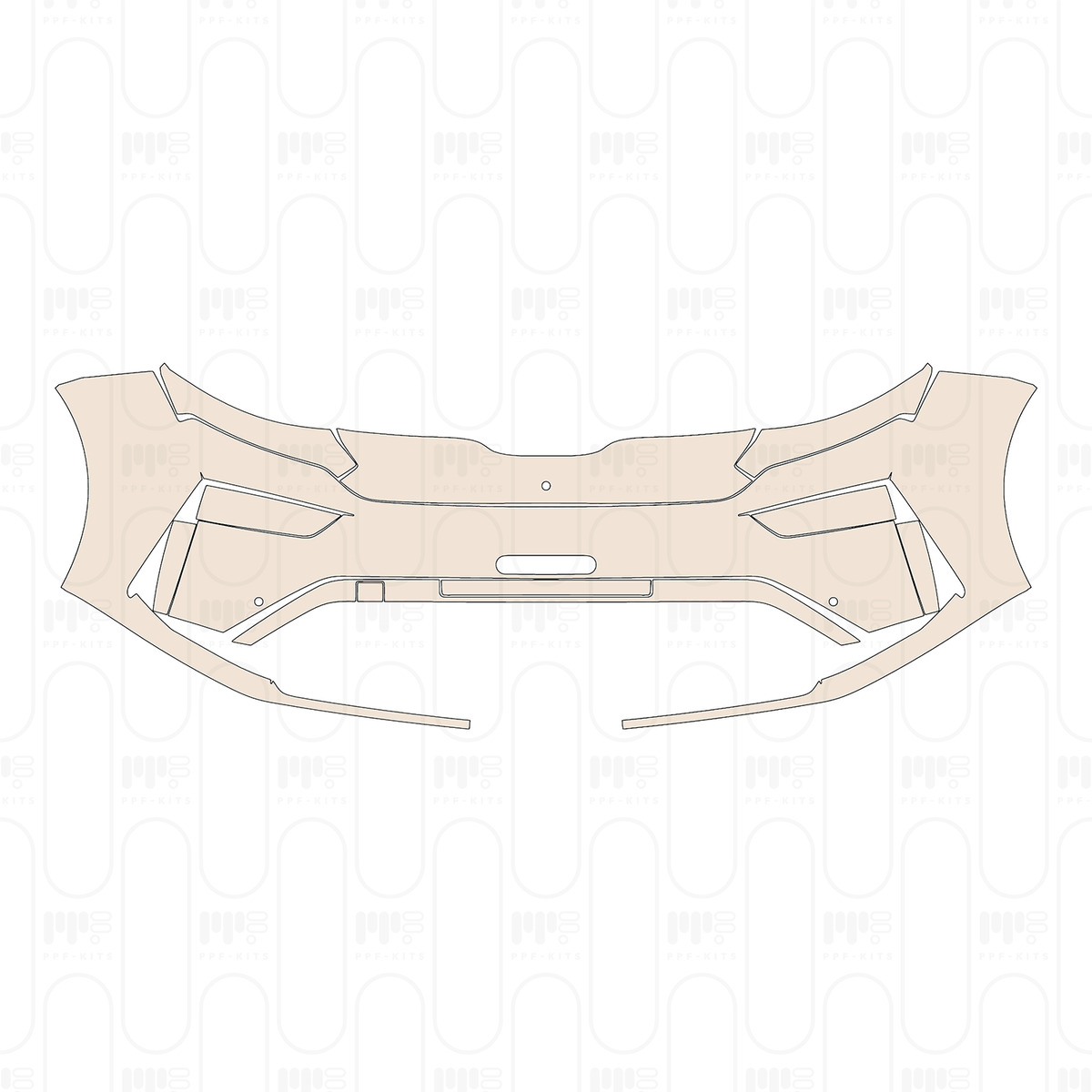 Bumper+Headlamp with 2 PDC (Parking Sensors) and 1 Camera