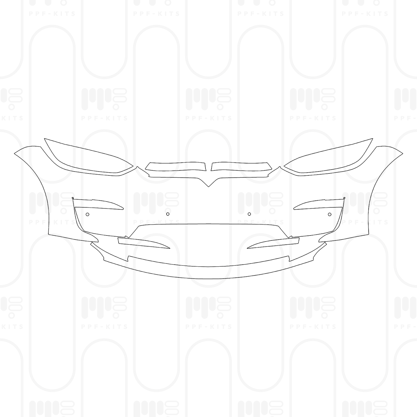 PPF prédécoupé Tesla Model X Base 2025