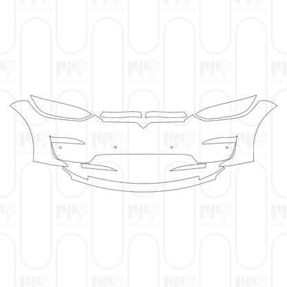 PPF prédécoupé Tesla Model X Base 2025