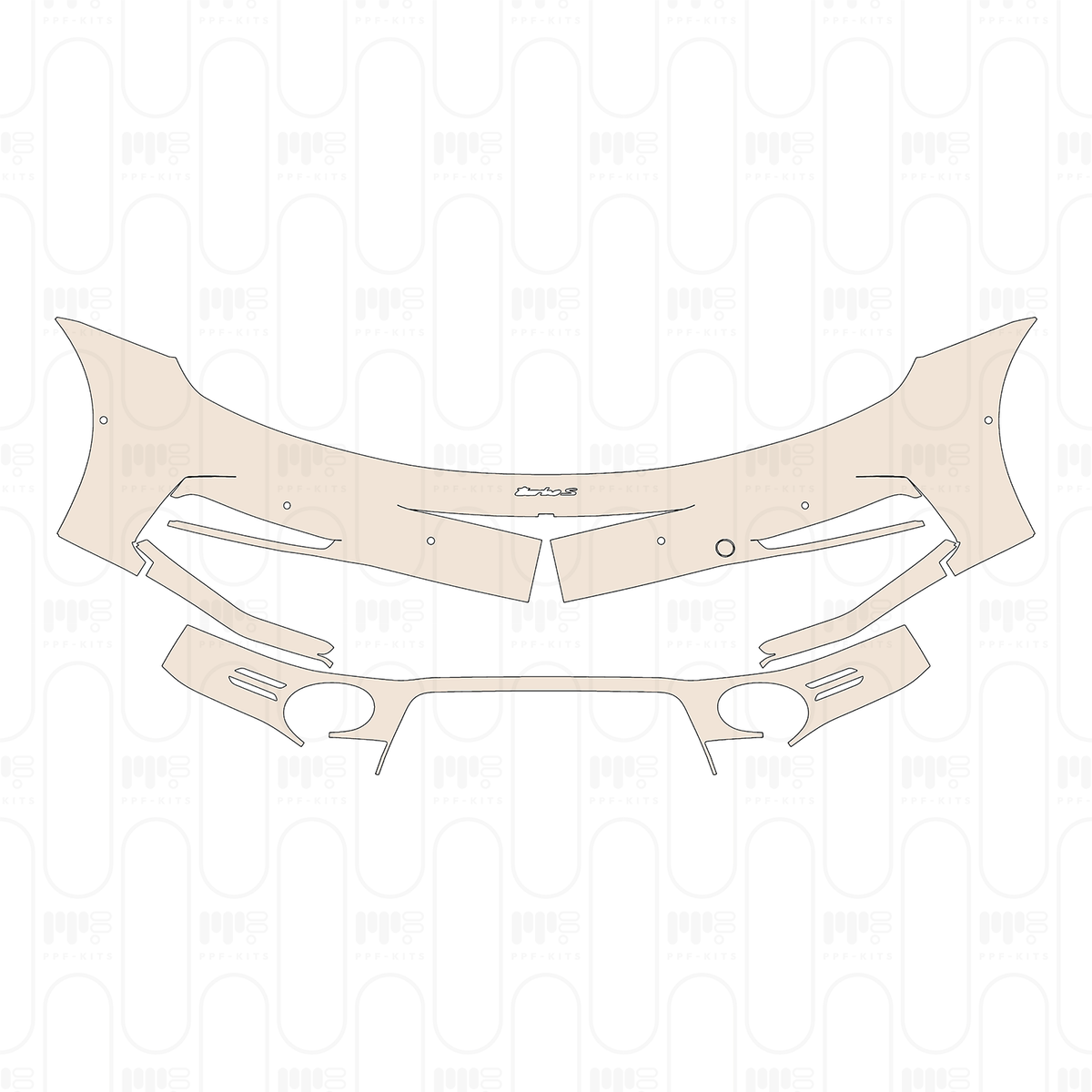 Rear Bumper with SportDesign Package, with "Turbo S" Emblem, with 6 PDC (Parking Sensors)