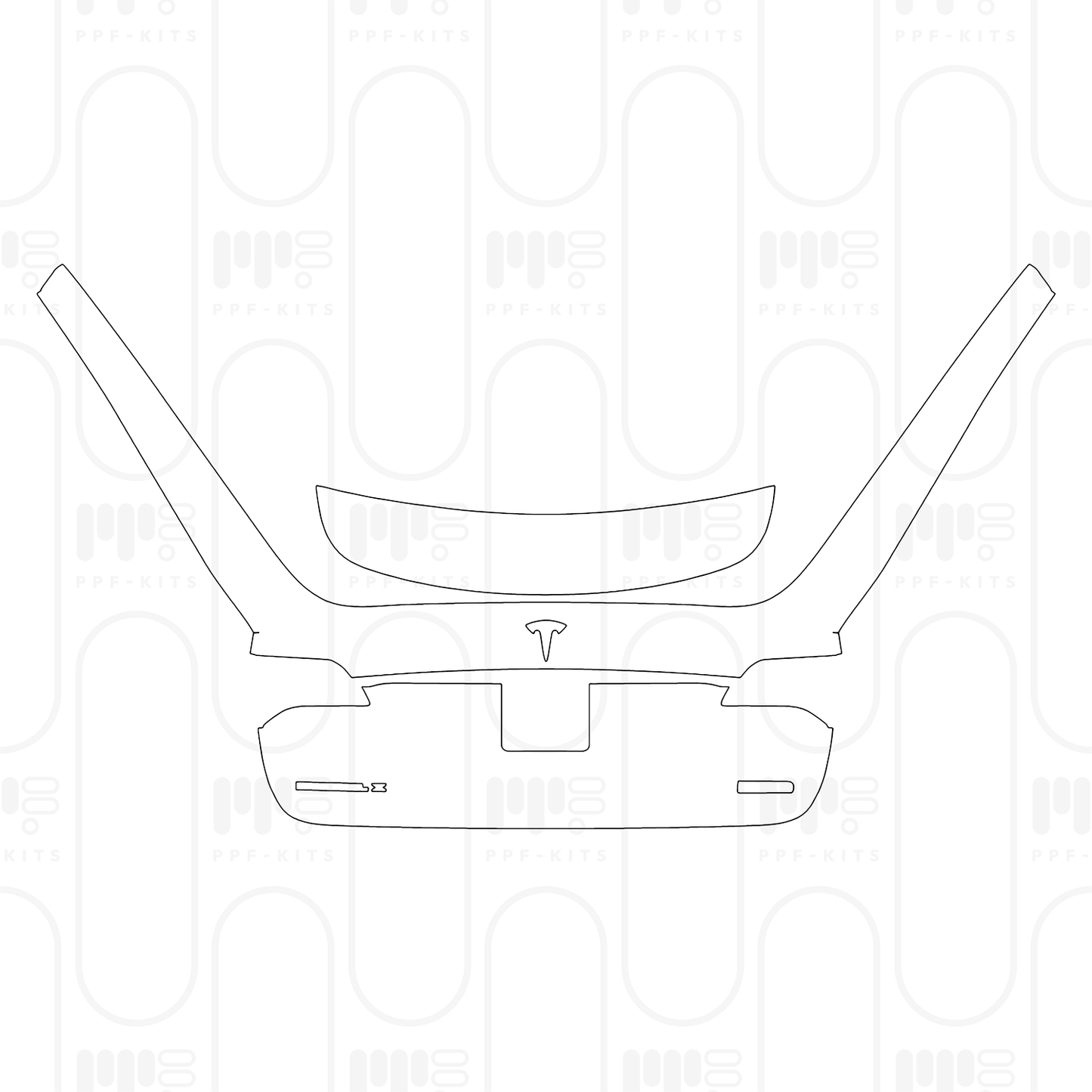 PPF prédécoupé Tesla Model X Base 2025