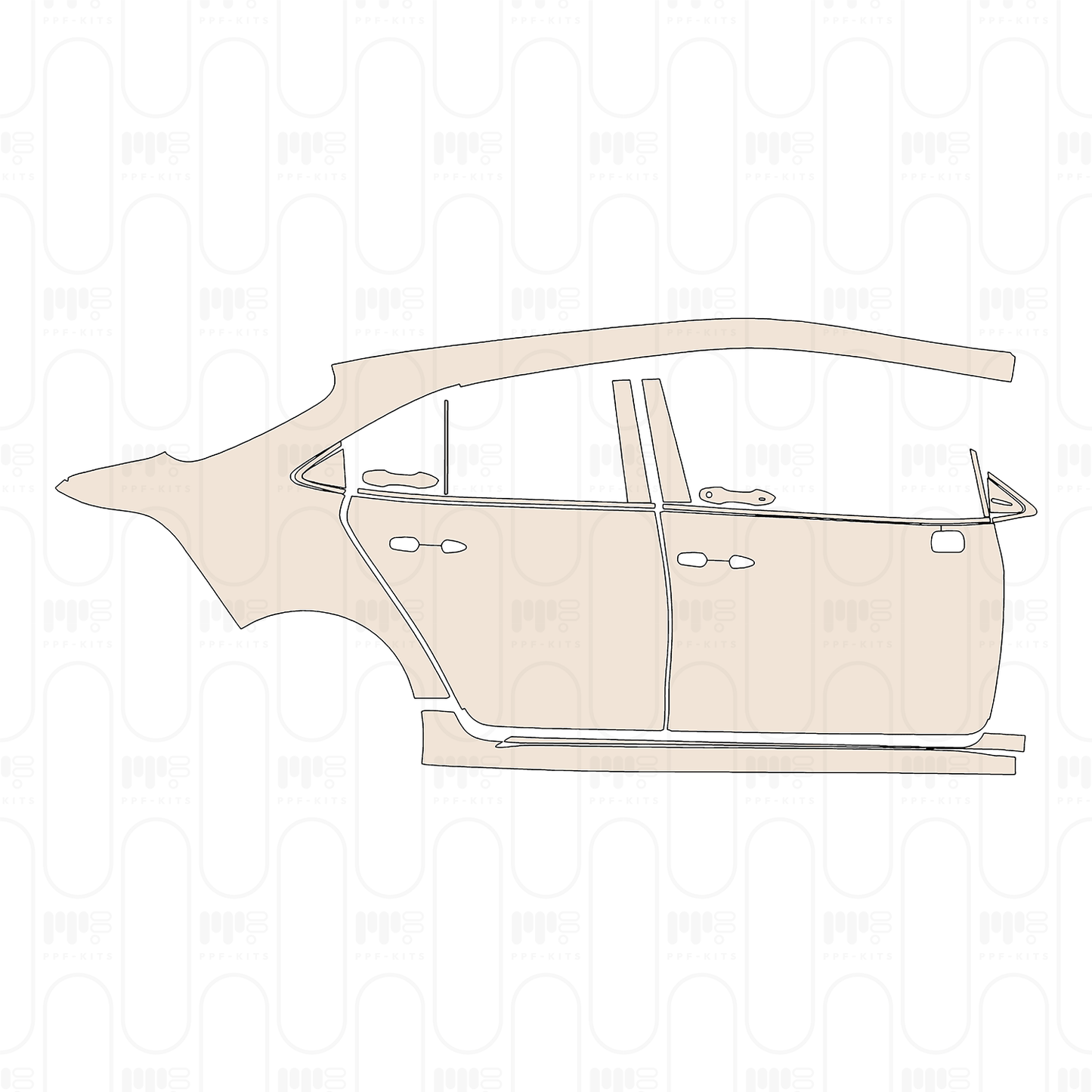 PPF prédécoupé Toyota Corolla (CN) 2025