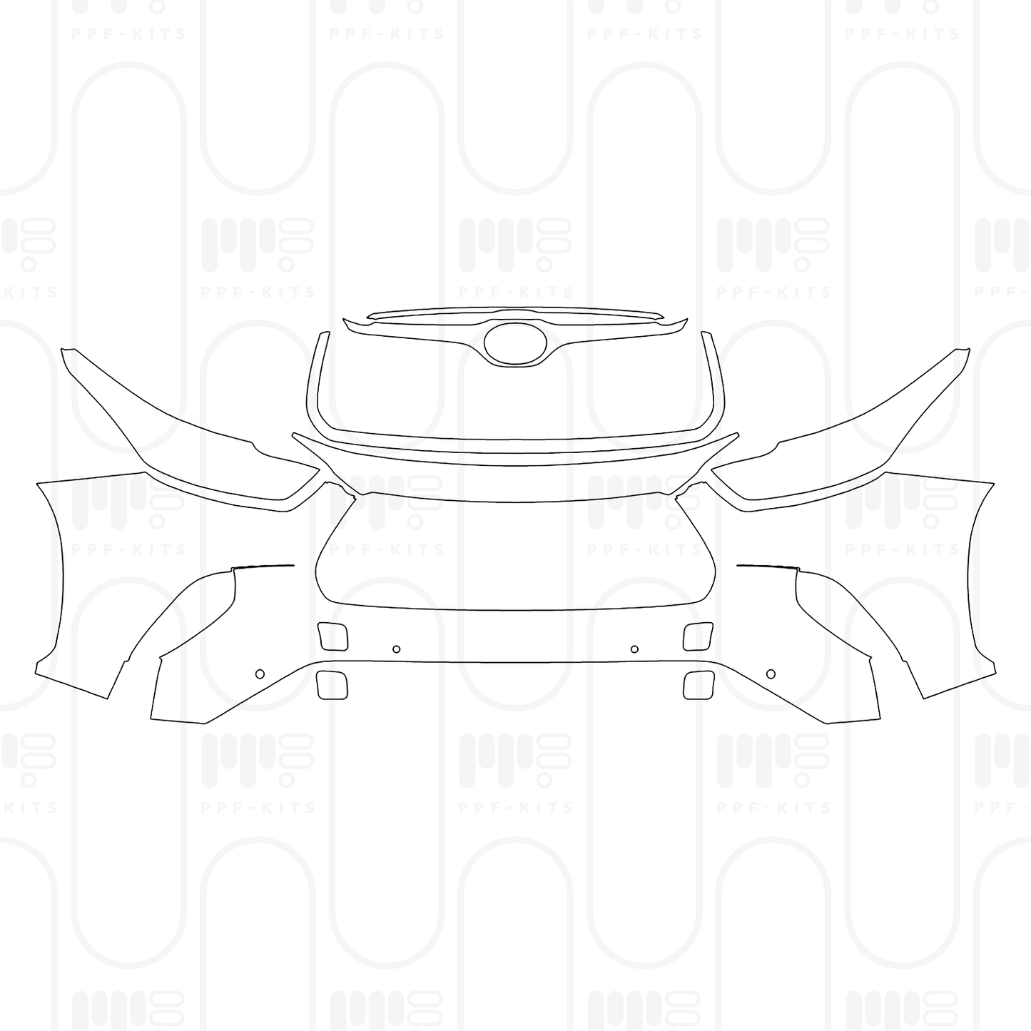 PPF prédécoupé Toyota Highlander (CN) 2026