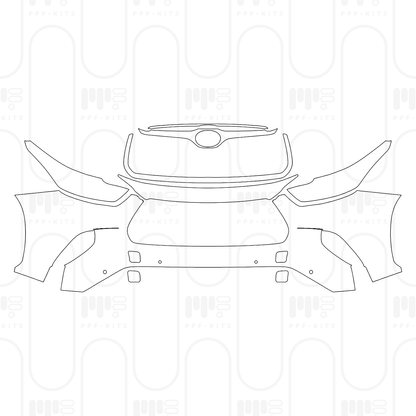 PPF prédécoupé Toyota Highlander (CN) 2026