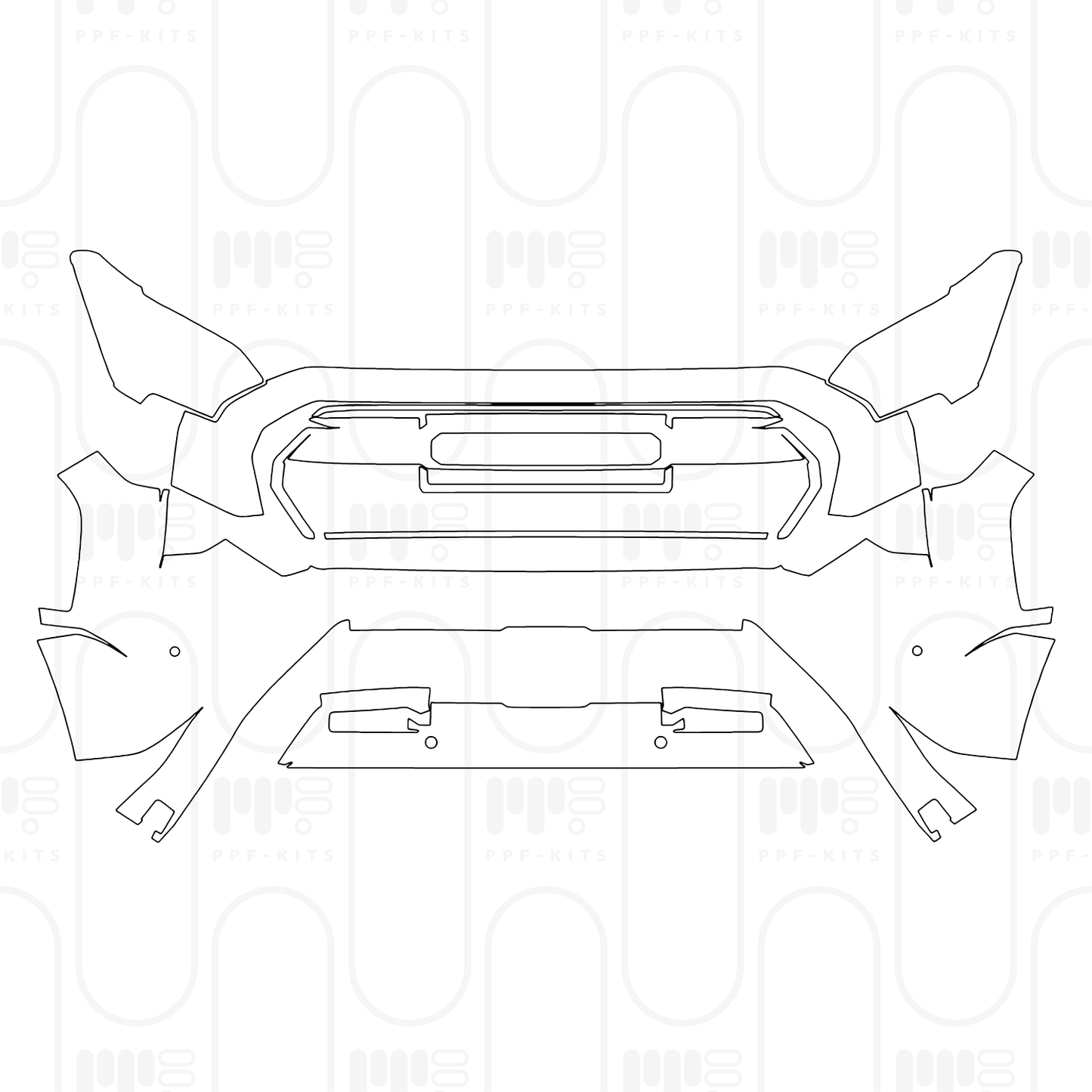 PPF prédécoupé Toyota Tacoma Double Cab Trailhunter 2026
