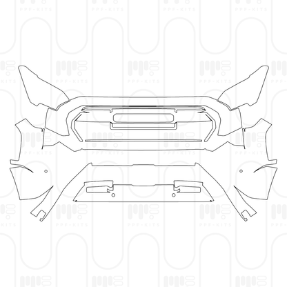 PPF prédécoupé Toyota Tacoma Double Cab Trailhunter 2026