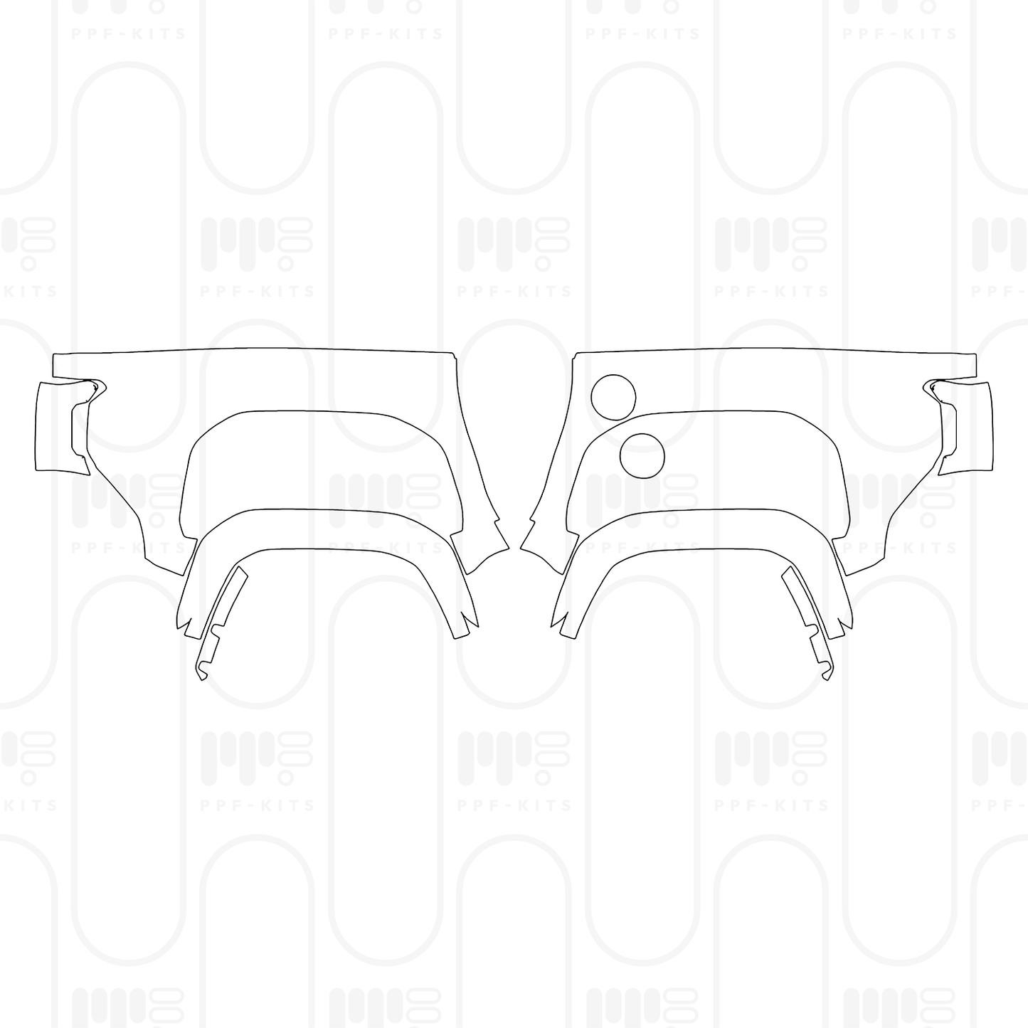 PPF prédécoupé Toyota Tacoma Double Cab Trailhunter 2026