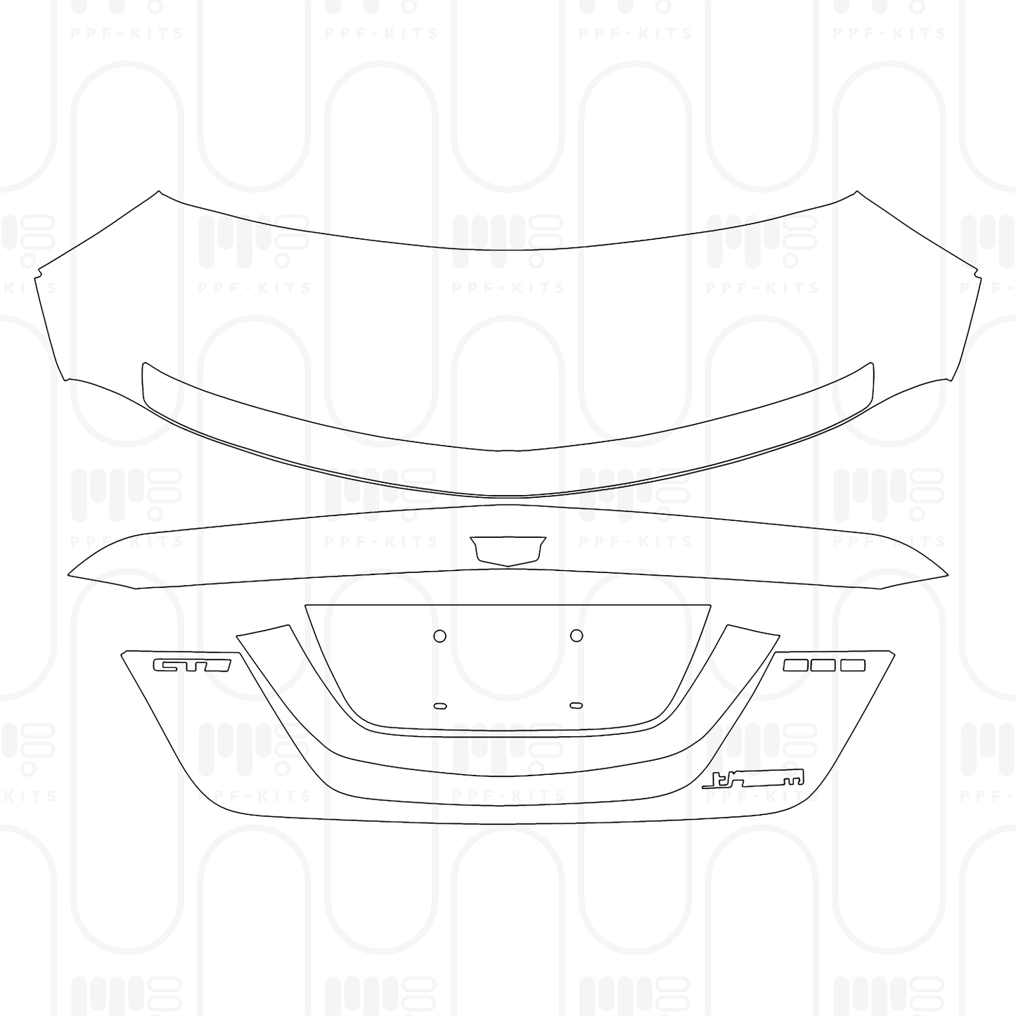 PPF prédécoupé Cadillac CT5 (US) Sport 2026