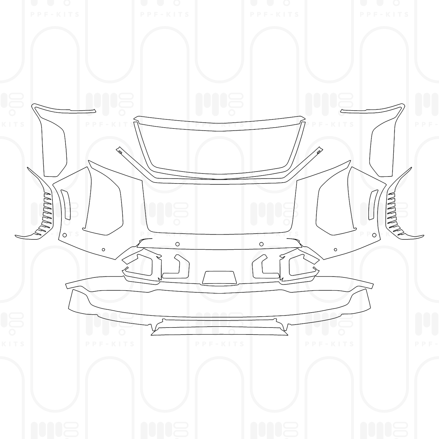 PPF prédécoupé Cadillac Escalade-V Standard Wheelbase 2026