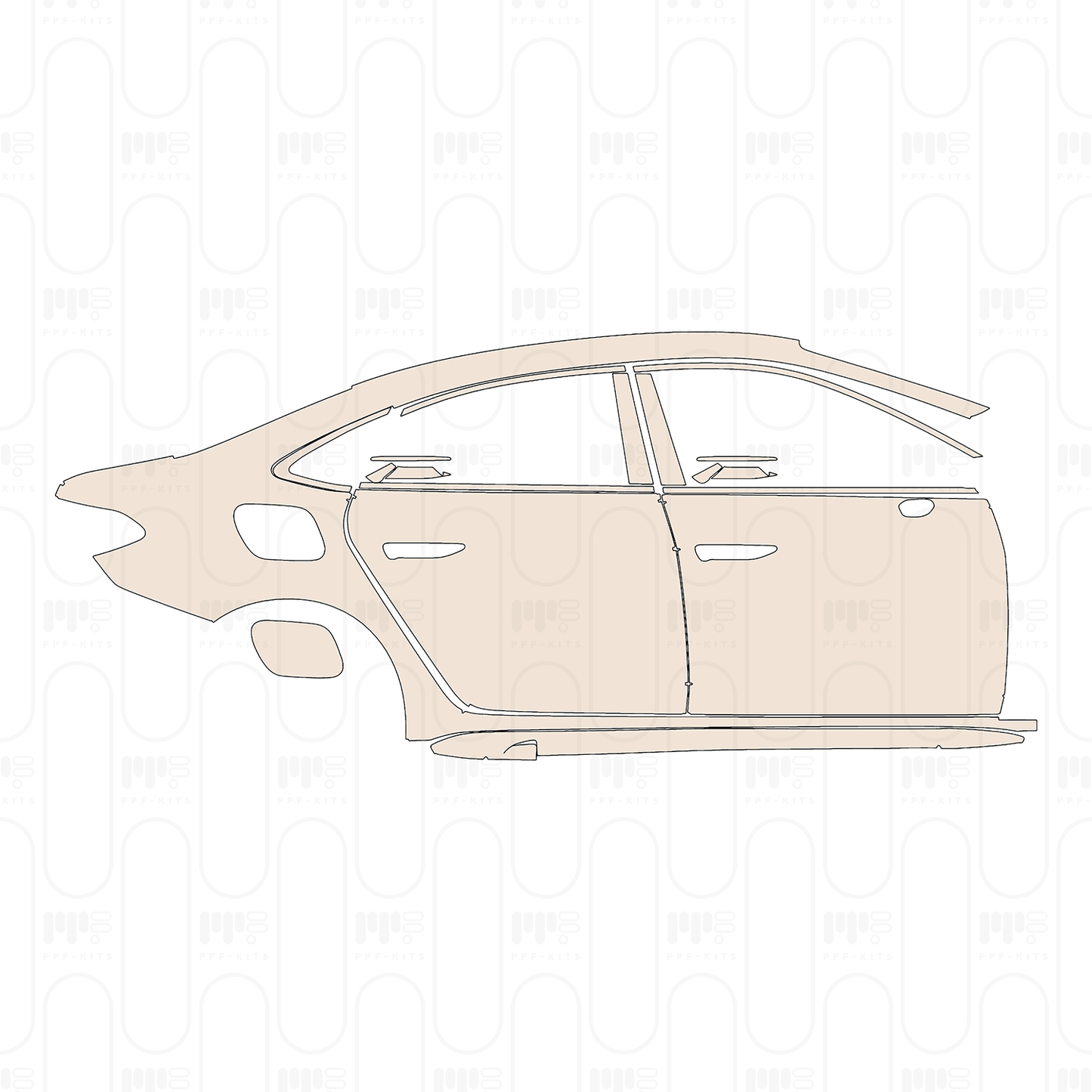 PPF prédécoupé Audi A5 A5L Saloon Gan Kun Intelligent Driving Edition 2026