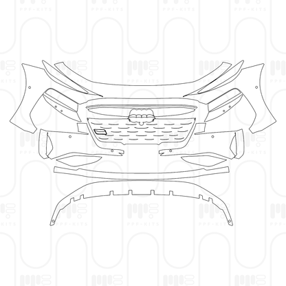 PPF prédécoupé Audi A6 e-tron A6 Sportback e-tron Base 2026