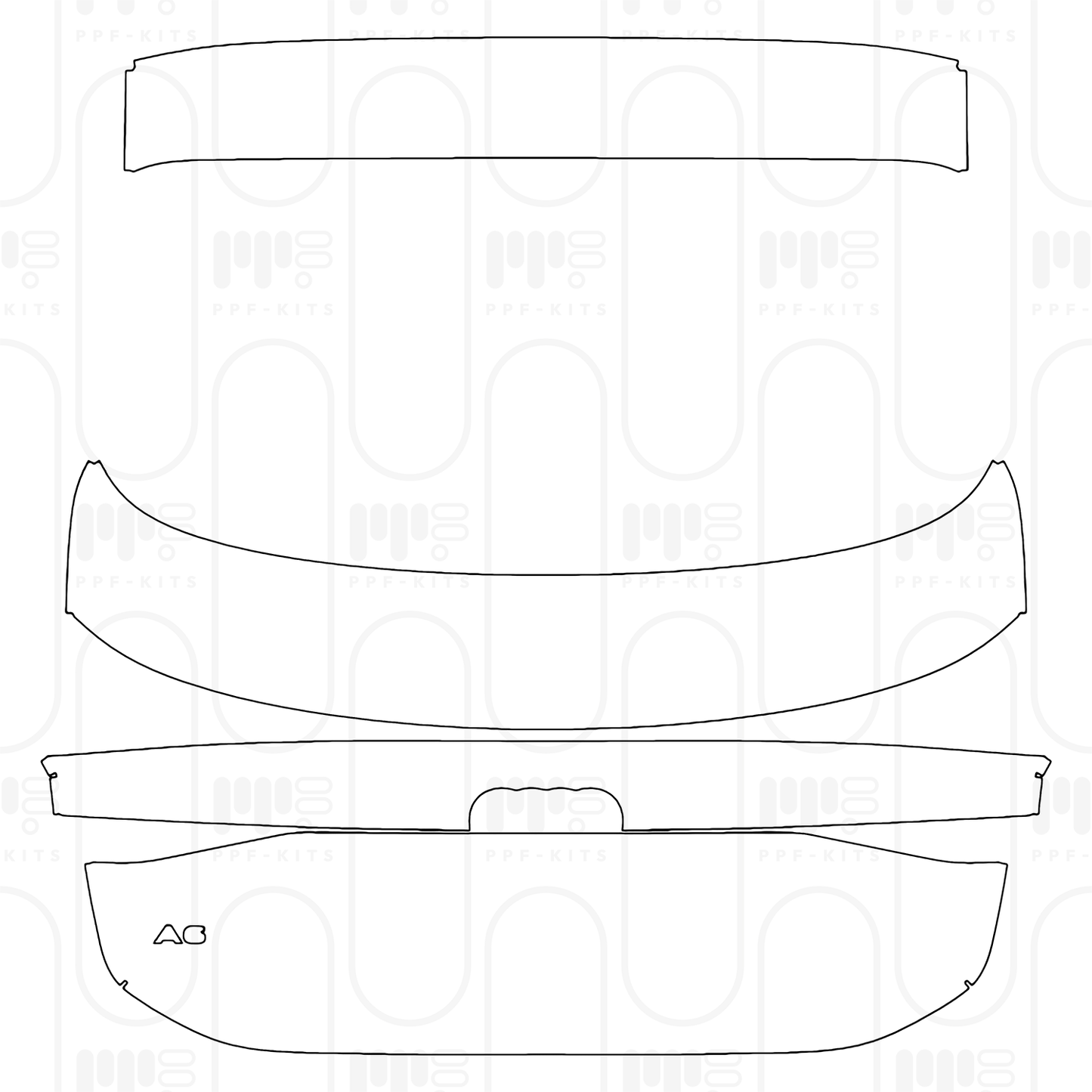 PPF prédécoupé Audi A6 e-tron A6 Sportback e-tron Base 2026