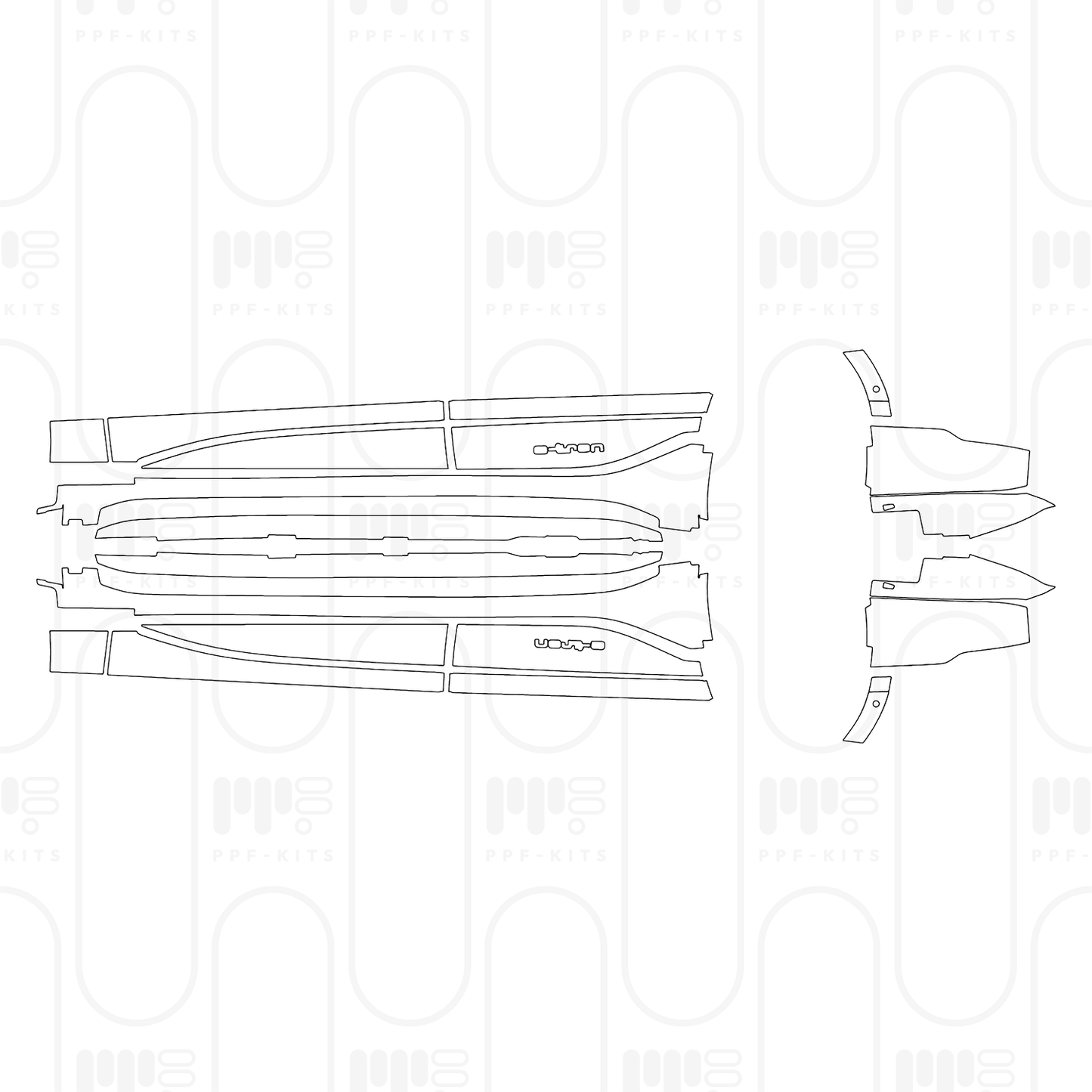 PPF prédécoupé Audi A6 e-tron A6 Sportback e-tron Base 2026