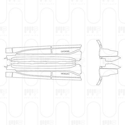 PPF prédécoupé Audi A6 e-tron A6 Sportback e-tron Base 2026