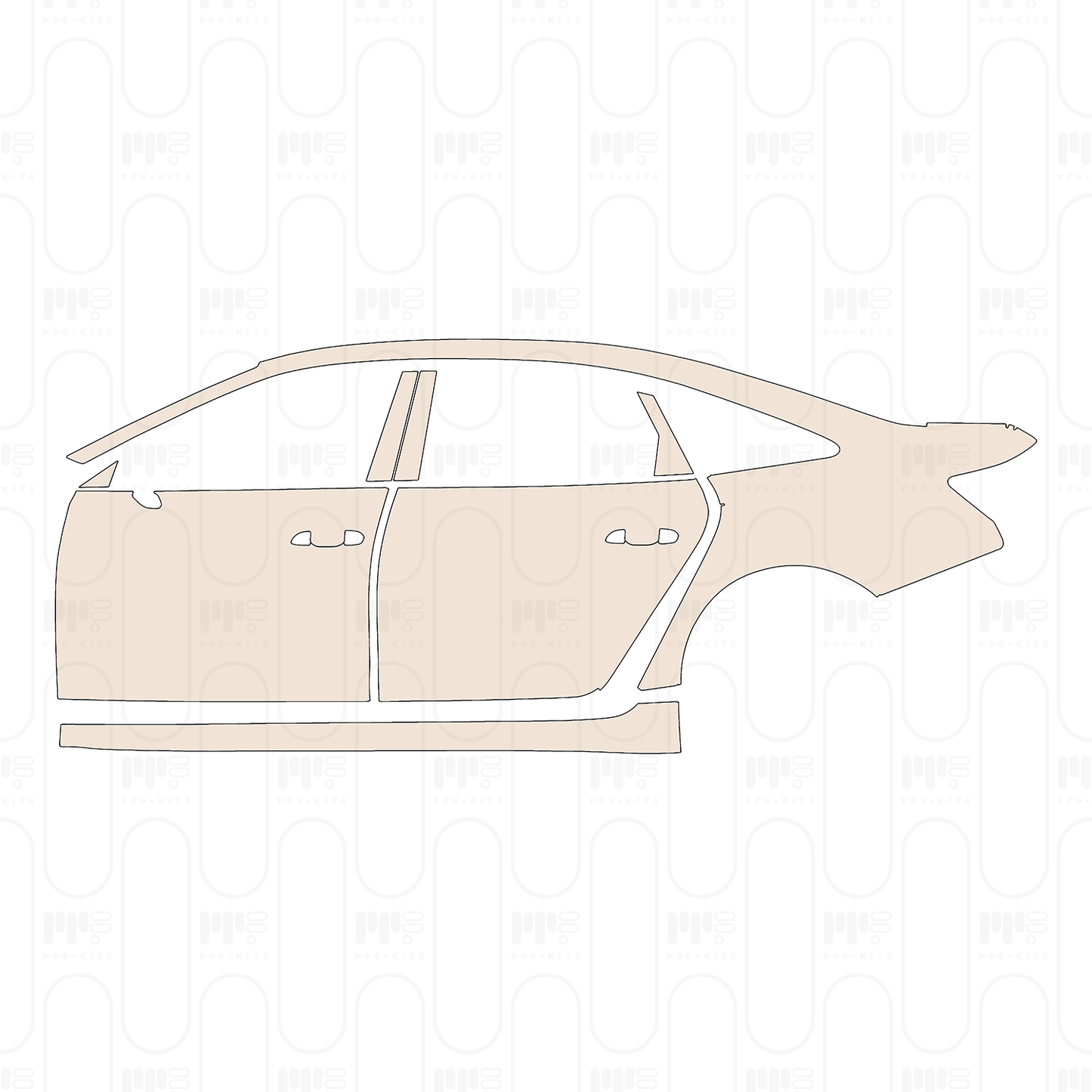 PPF prédécoupé Audi A6 A6L Base 2026