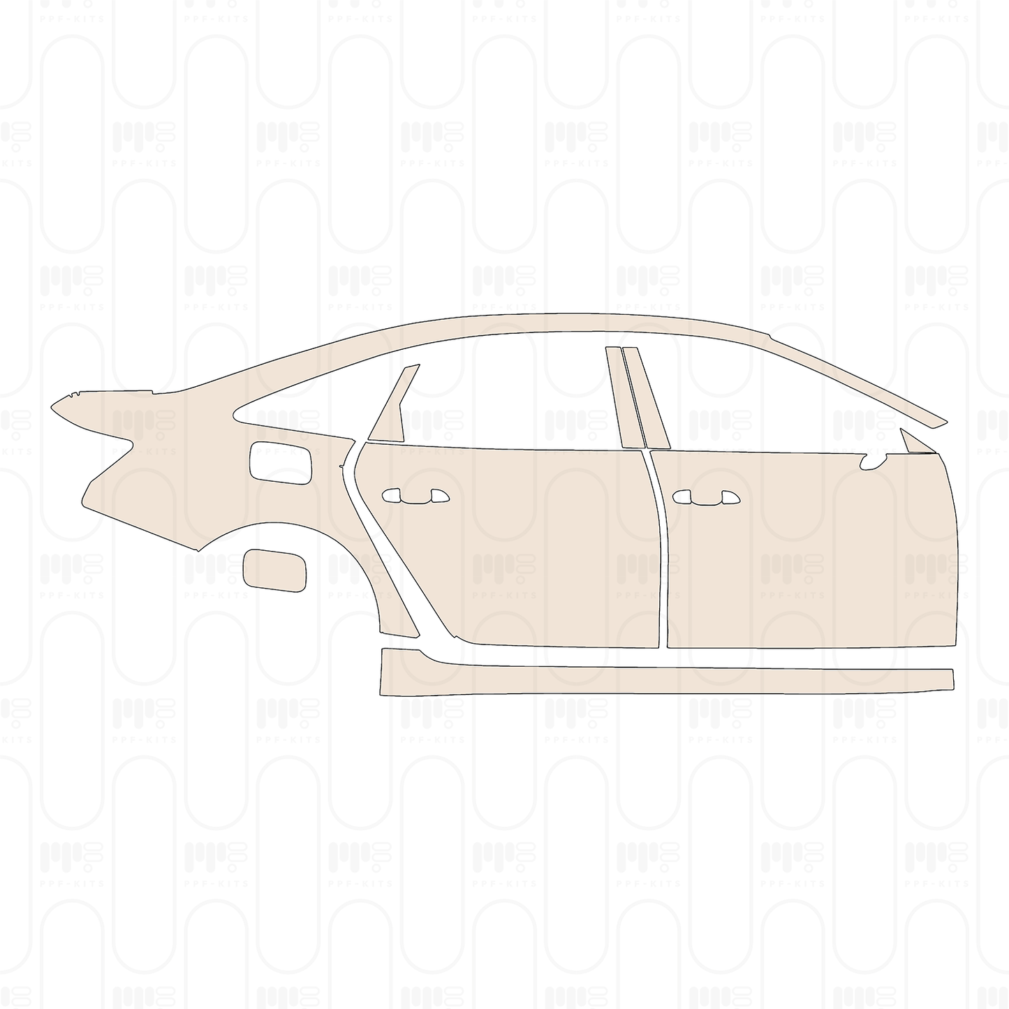 PPF prédécoupé Audi A6 A6L Base 2026