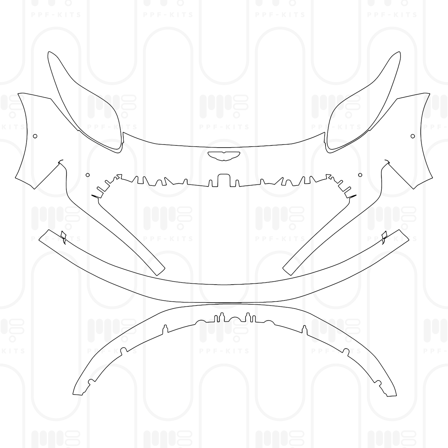 PPF prédécoupé Aston Martin DB12 Volante 2026