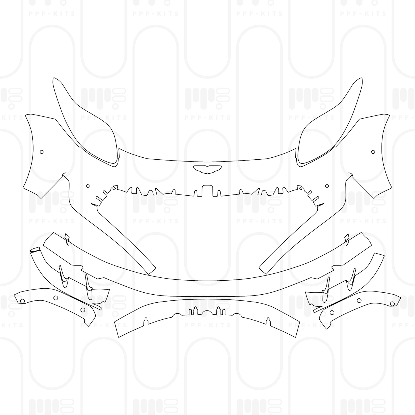 PPF prédécoupé Aston Martin DB12 Volante 2026