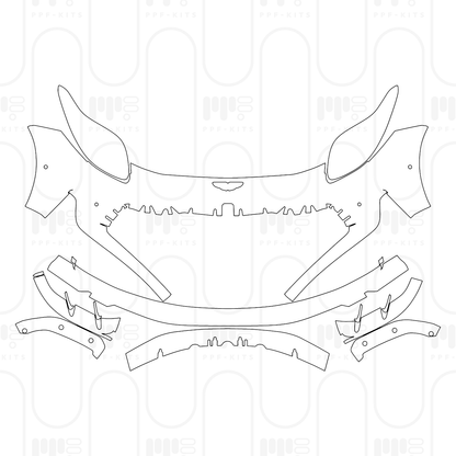PPF prédécoupé Aston Martin DB12 Volante 2026