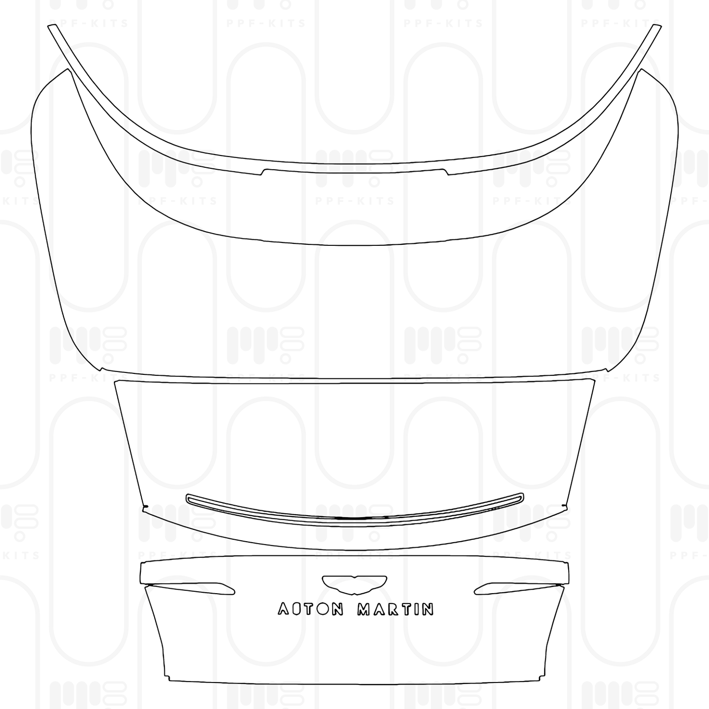PPF prédécoupé Aston Martin DB12 Volante 2026